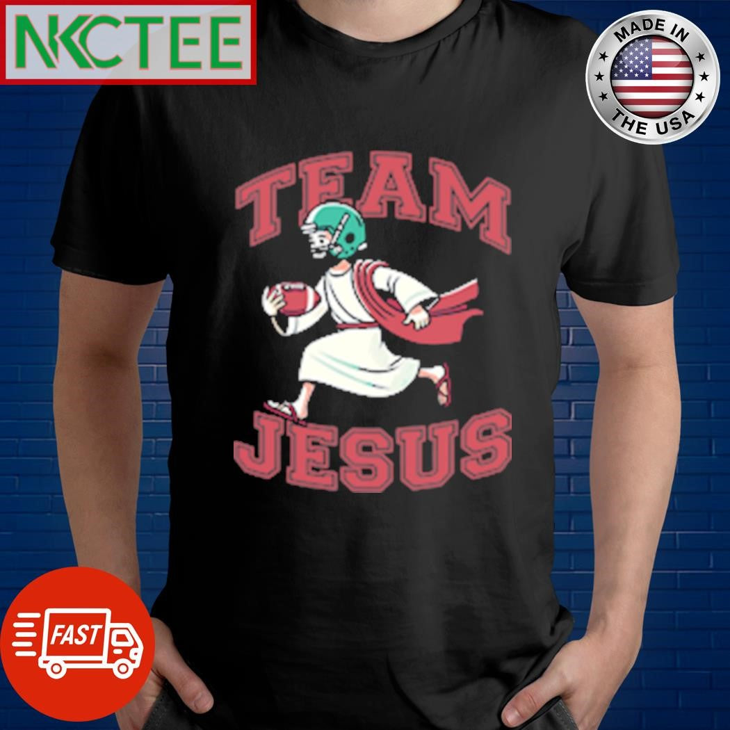 Official Team Jesus Football Lover Christian Faith Bible T-Shirt