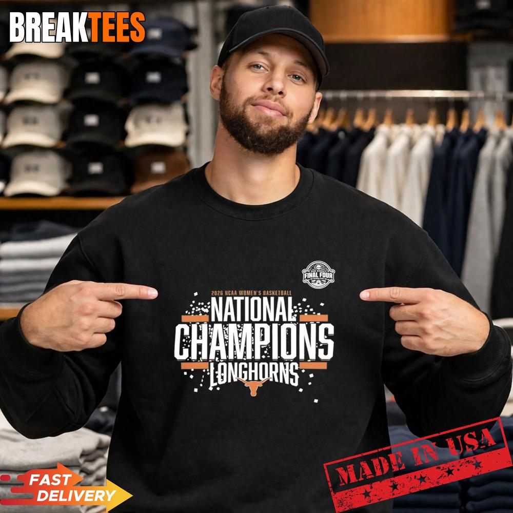 Texas Longhorns 2026 Women’s Basketball National Champions Locker Room Shirt