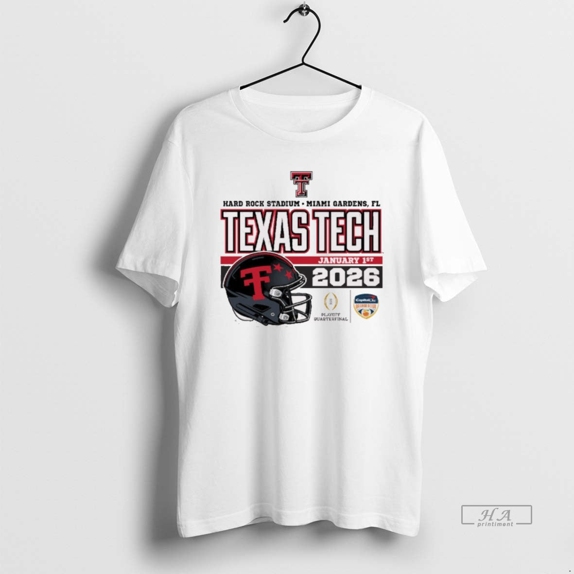Official Texas Tech Red Raiders 2025 26 College Football Playoff Orange Bowl Miami Gardens Fl