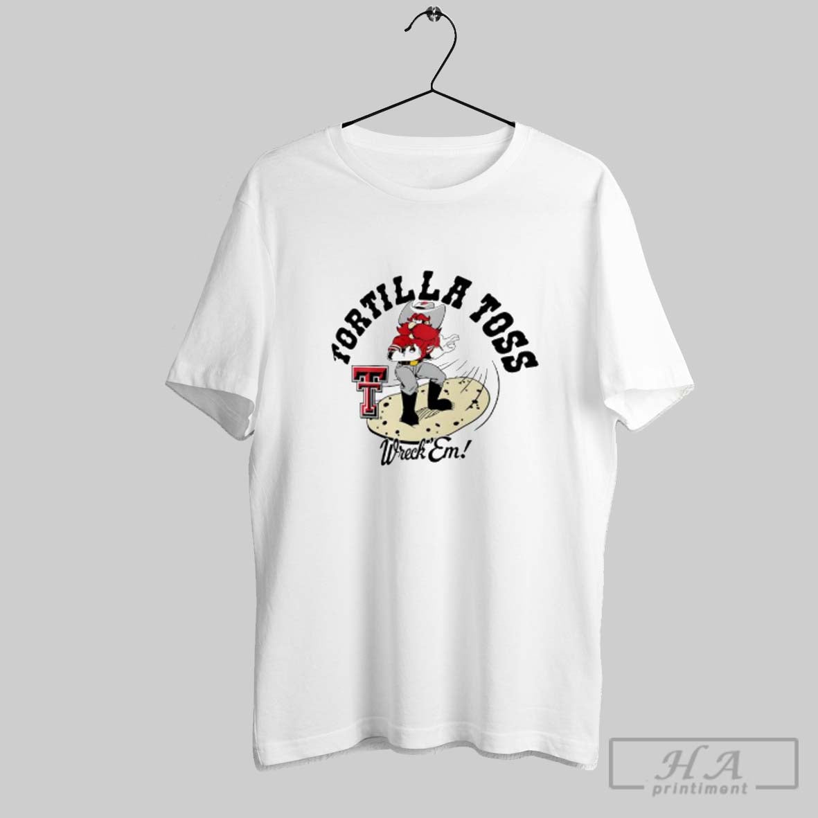 Official Texas Tech Red Raiders Tortilla Toss Wreck Em T Shirt White