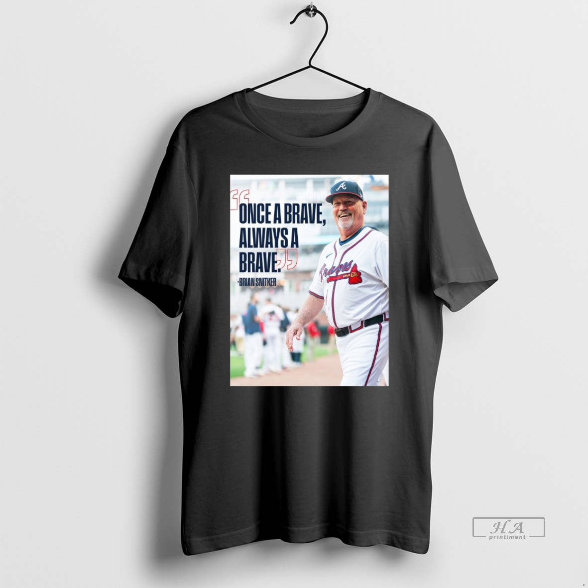 Official Trendy Brian Snitker Atlanta Braves Once A Brave Always A Brave