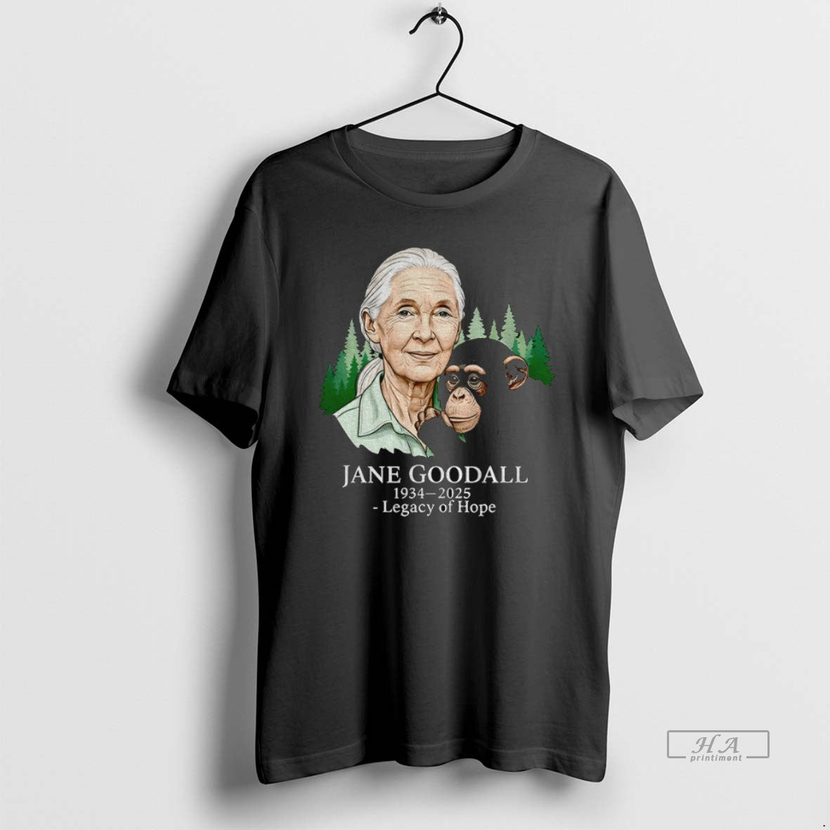 Official Trendy Jane Goodall Legacy Of Hope Rip 1934 2025