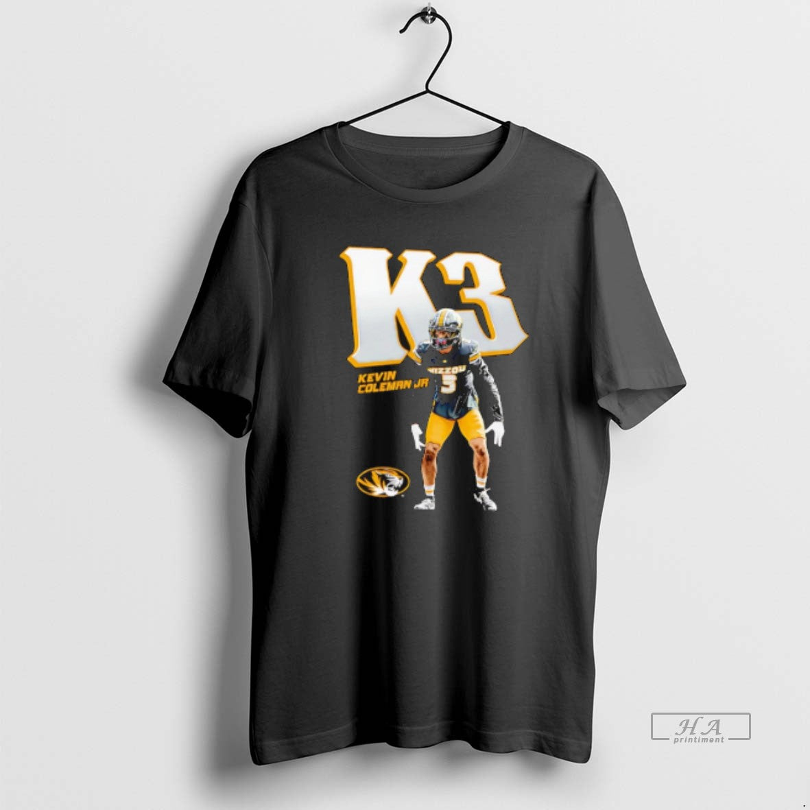 Official Trendy Kevin Coleman Jr Missouri Tigers Illustrated