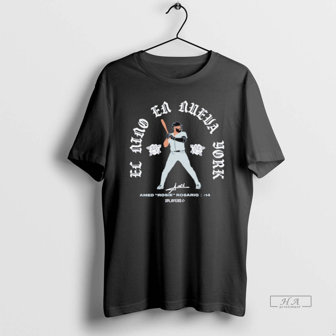 Official Trendy New York Yankees El Nino En Nueva York Amed Rosie Rosario Signature Tee