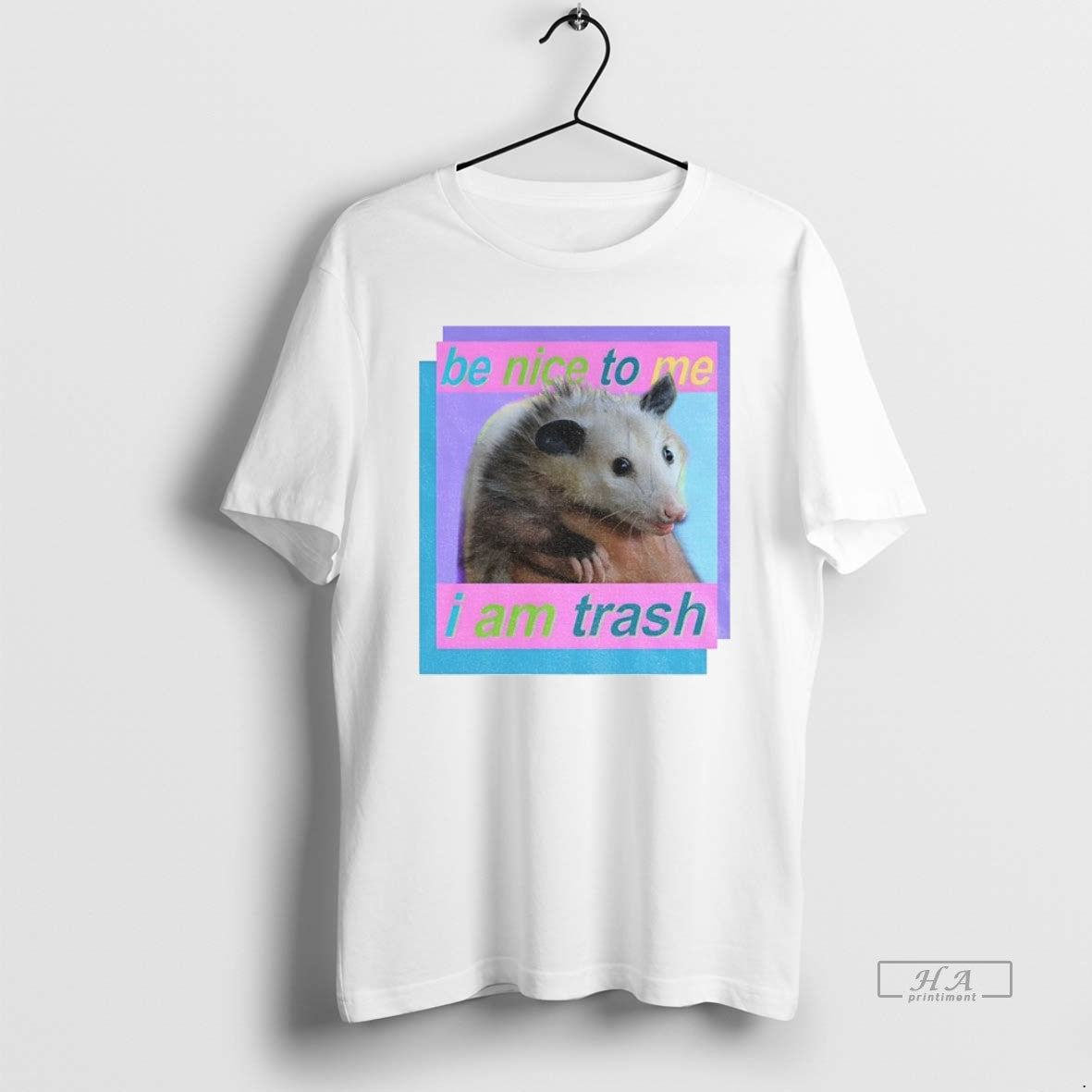 Official Trendy Possum Be Nice To Me I Am Trash Vintage