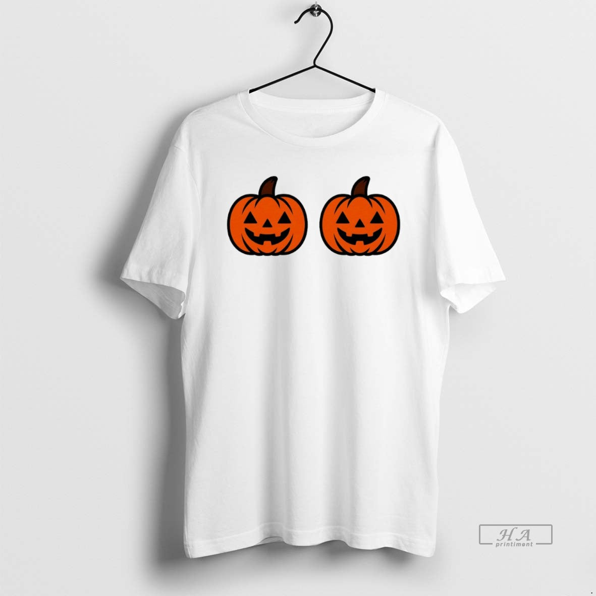 Official Trendy Pumpkins Over Boobs Halloween