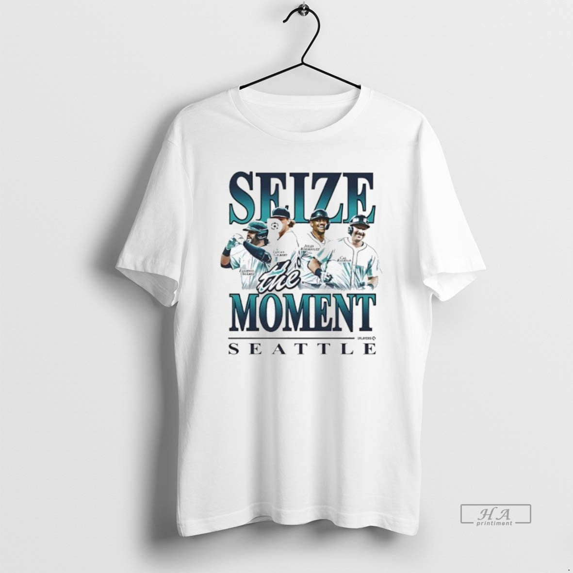 Official Trendy Seize The Moment Seattle Eugenio Suarez Logan Gilbert Julio Rodriguez Cal Raleigh Name