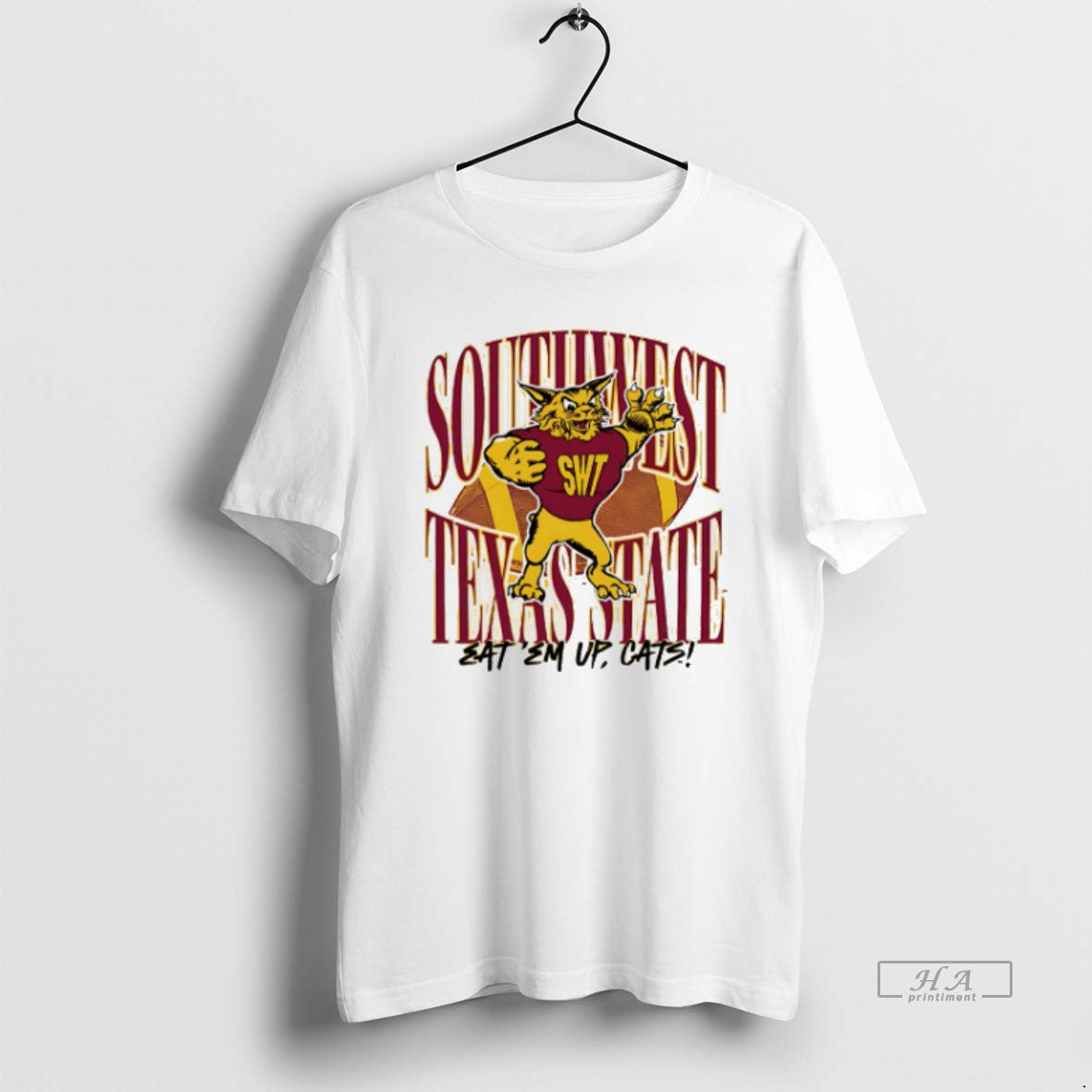 Official Trendy Southwest Texas State Eat Em Up Cats