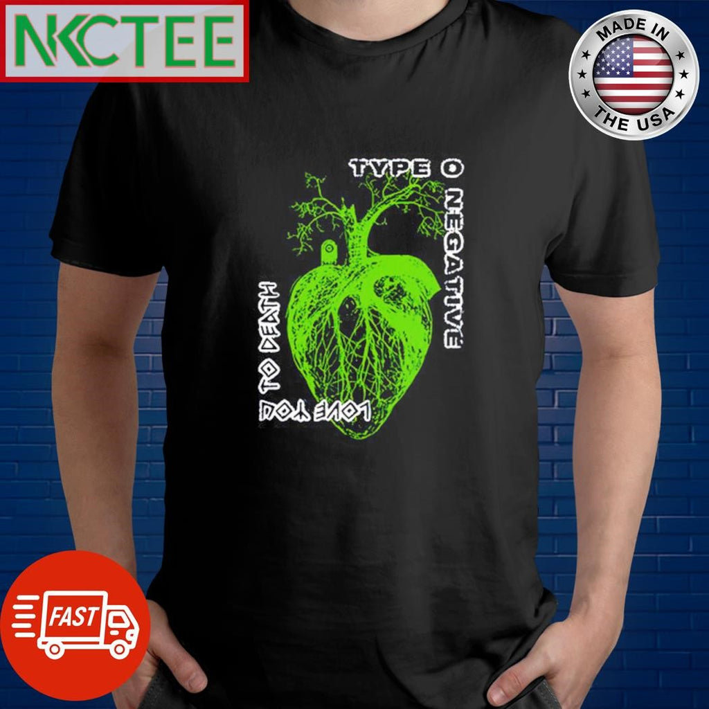 Official Type O Negative Heart You To Death graphic shirt