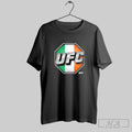 Official Ufc Octagon Logo Ireland Flag Background Posters Black