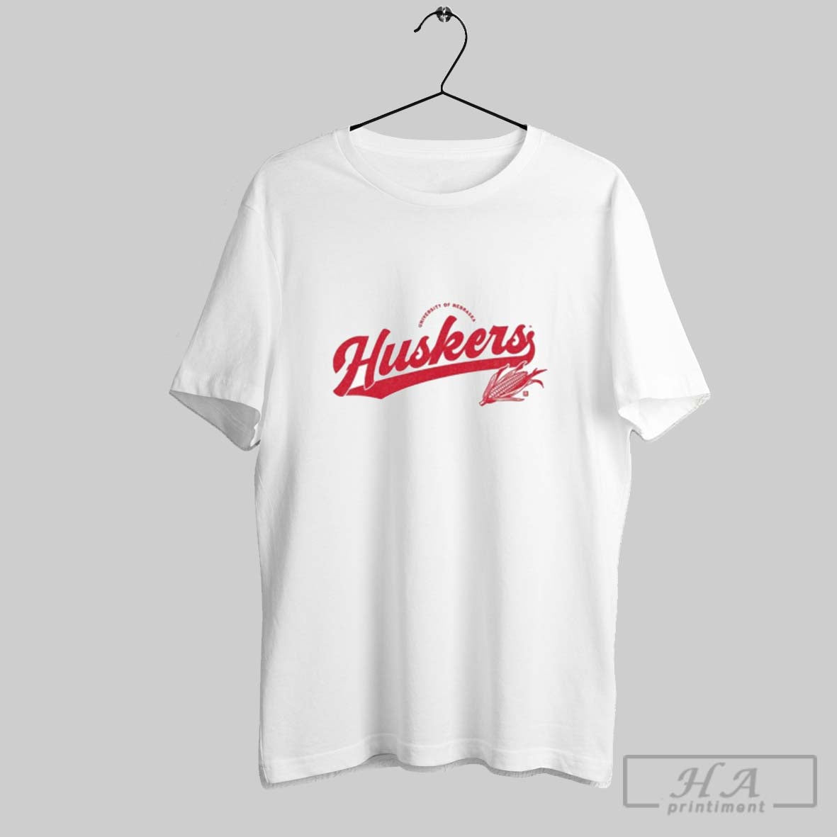 Official University Of Nebraska Huskers Script Logo Heavyweight