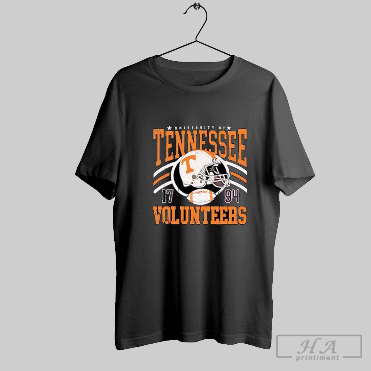 Official University Of Tennessee Volunteers 1794 Football Helmet Posters Black