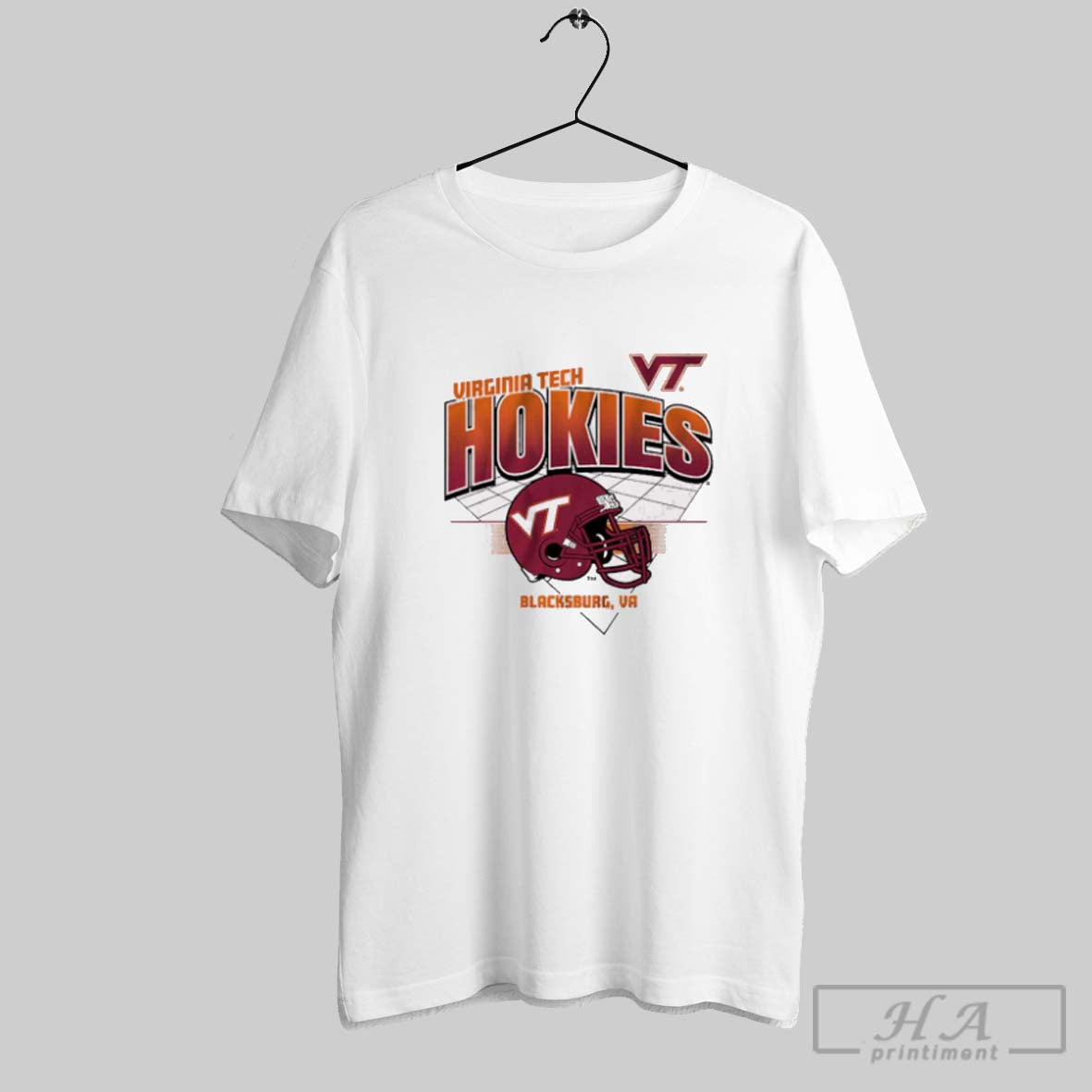 Official Virginia Tech Hokies Football Ncaa Blacksburg Va Helmet Grid