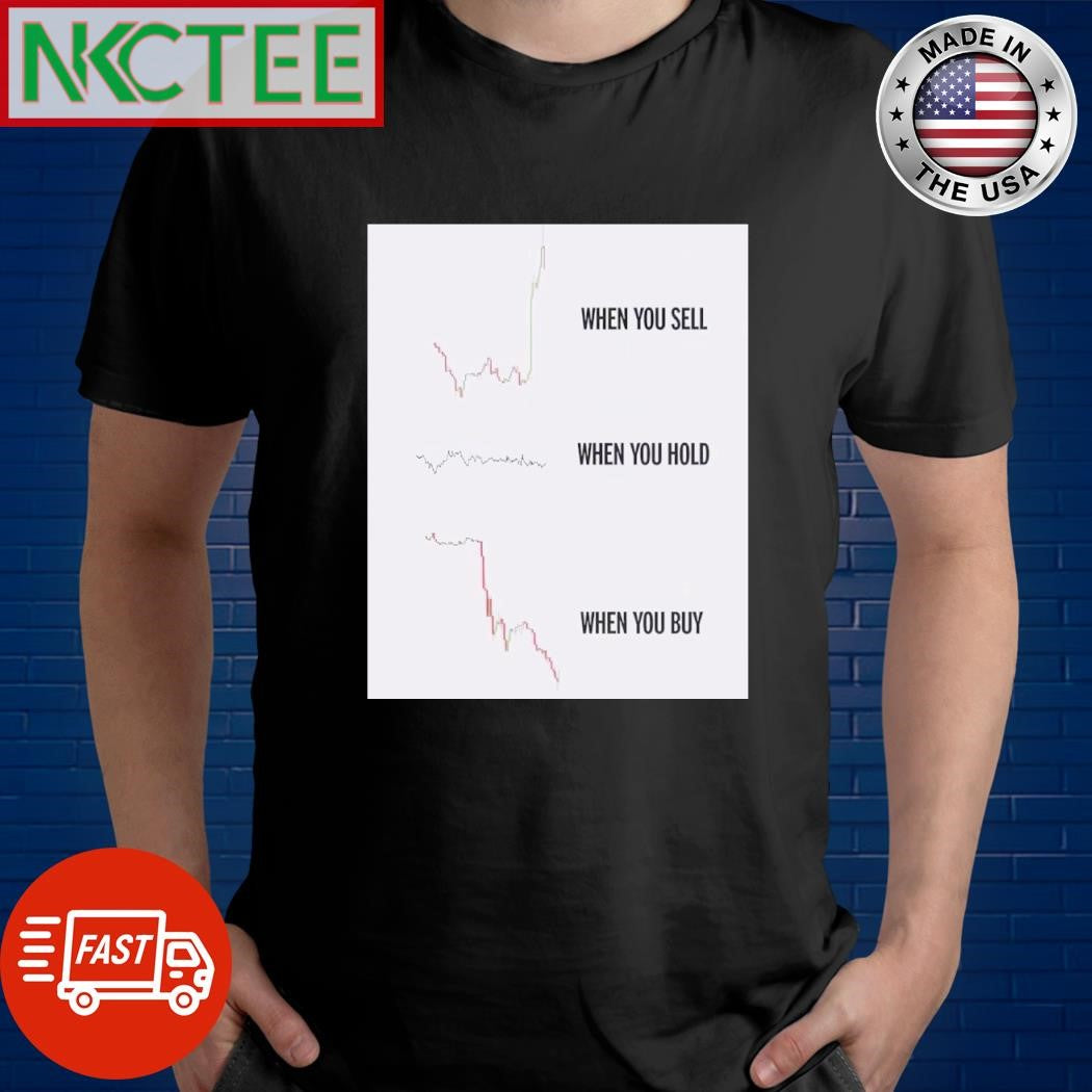 Official When you sell When you hold When you buy trading shirt
