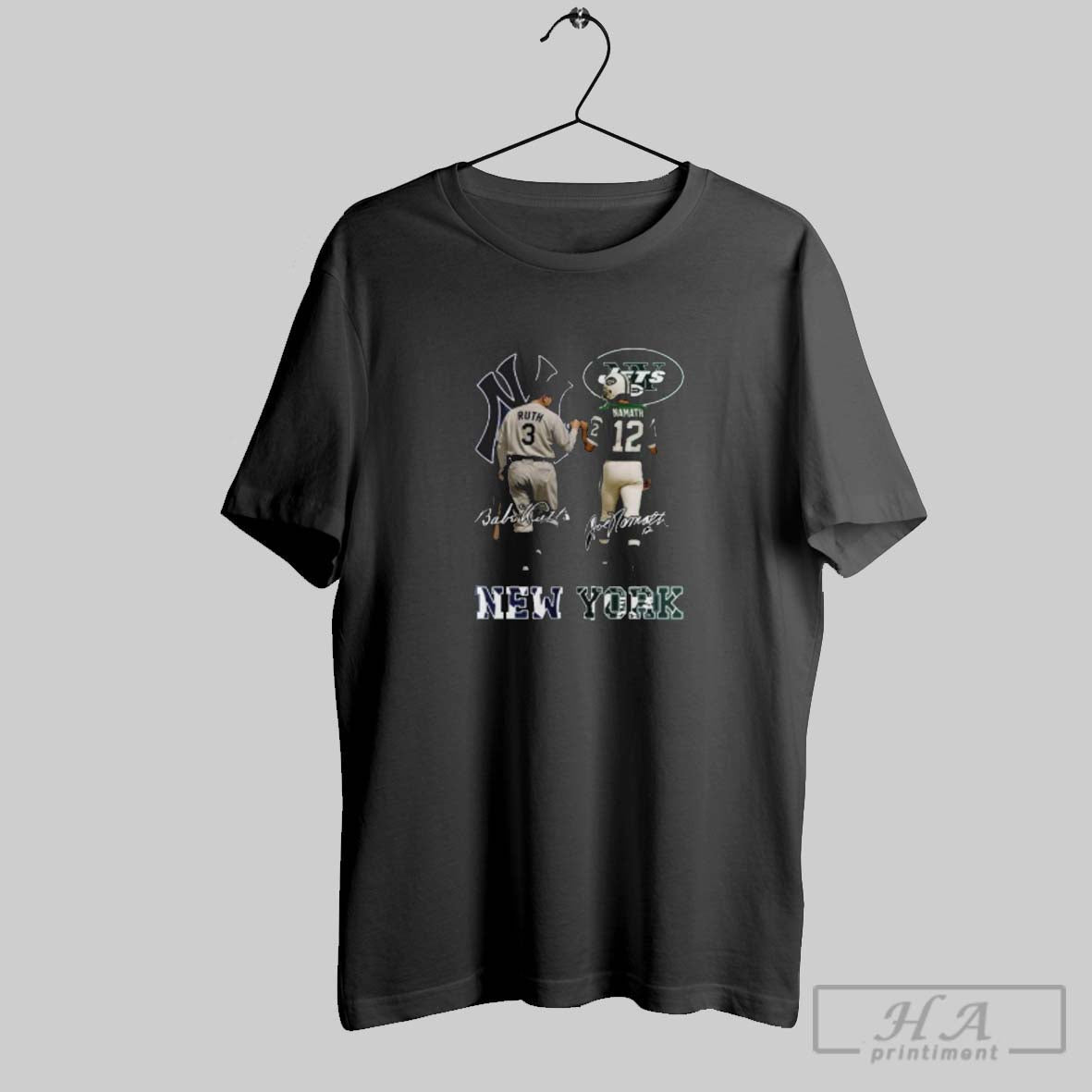Official Yankees Babe Ruth And Jets Joe Namath
