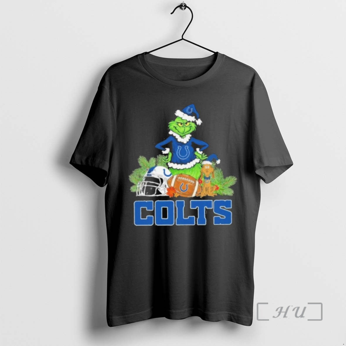 Officials 2025 Santa Grinch X Dog Ball Merry Christmas Colts Logo Premium T Shirts Sweater
