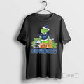 Officials 2025 Santa Grinch X Dog Ball Merry Christmas Cowboys Logo Premium T Shirts Sweater