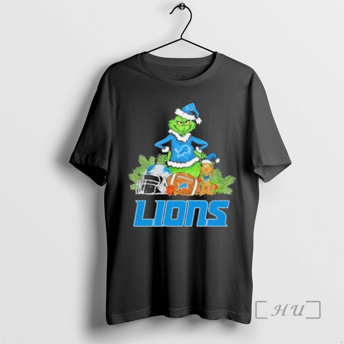 Officials 2025 Santa Grinch X Dog Ball Merry Christmas Lions Logo Premium T Shirts Sweater