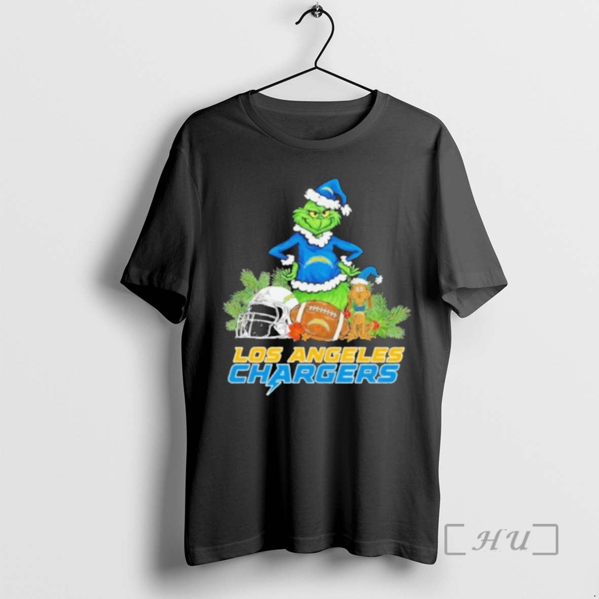 Officials 2025 Santa Grinch X Dog Ball Merry Christmas Los Angeles Chargers Logo Premium