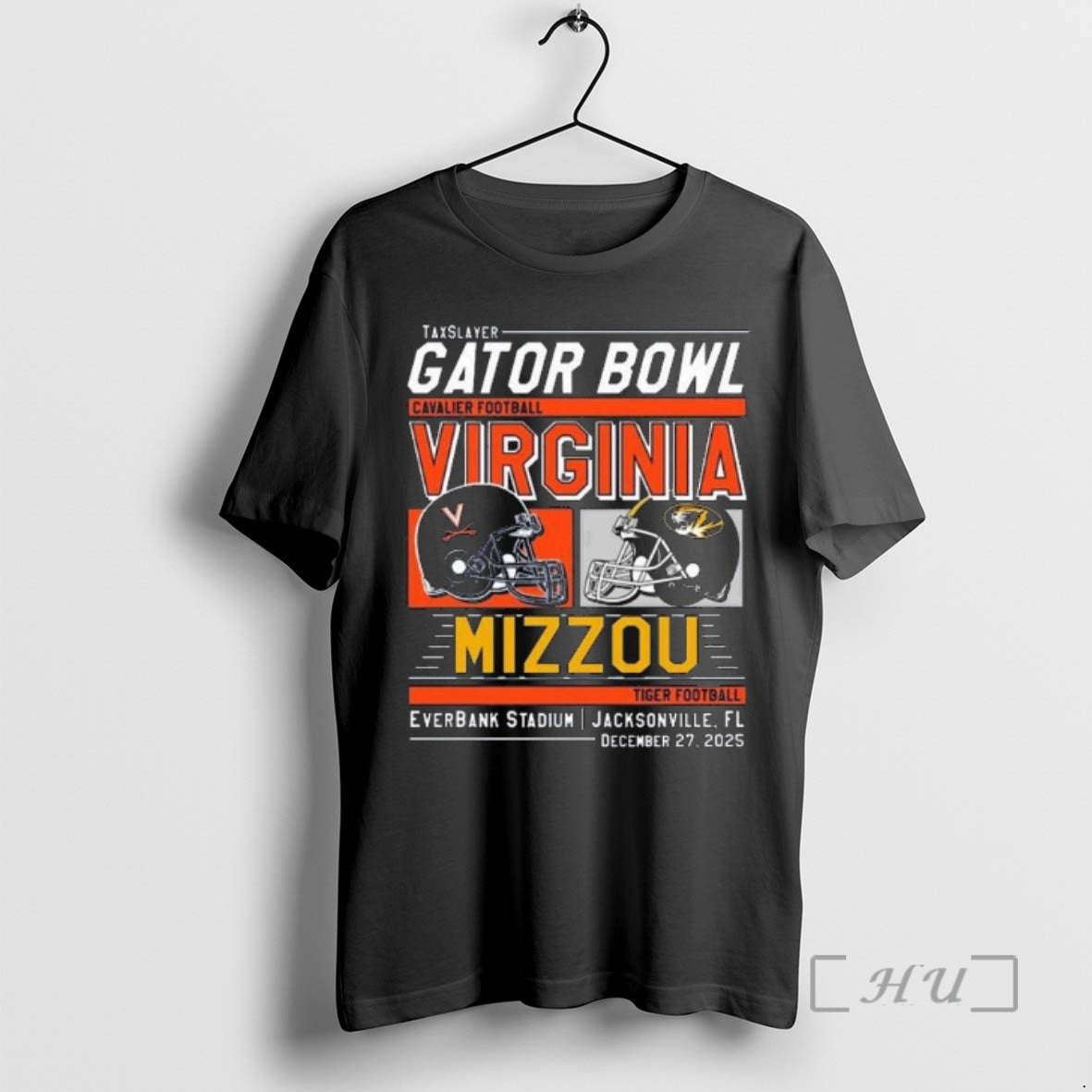 Officials 2025 Taxslayer Gator Bowl Cavalier Virginia Vs Mizzou Tiger Helmet Everbank Stadium Jacksonville Fl