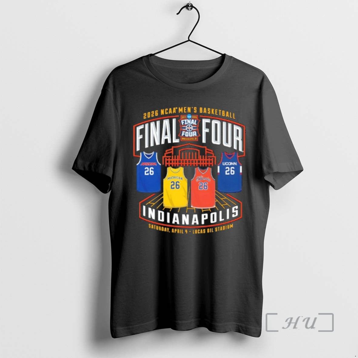 Officials 2026 Ncaa Mens Basketball Final Four Jerseys Lucas Oil Stadium Premium T Shirts Sweater