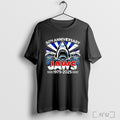 Officials 50th Anniversary Jaws 1975 2025 Shark Movie Posters Black T Shirt