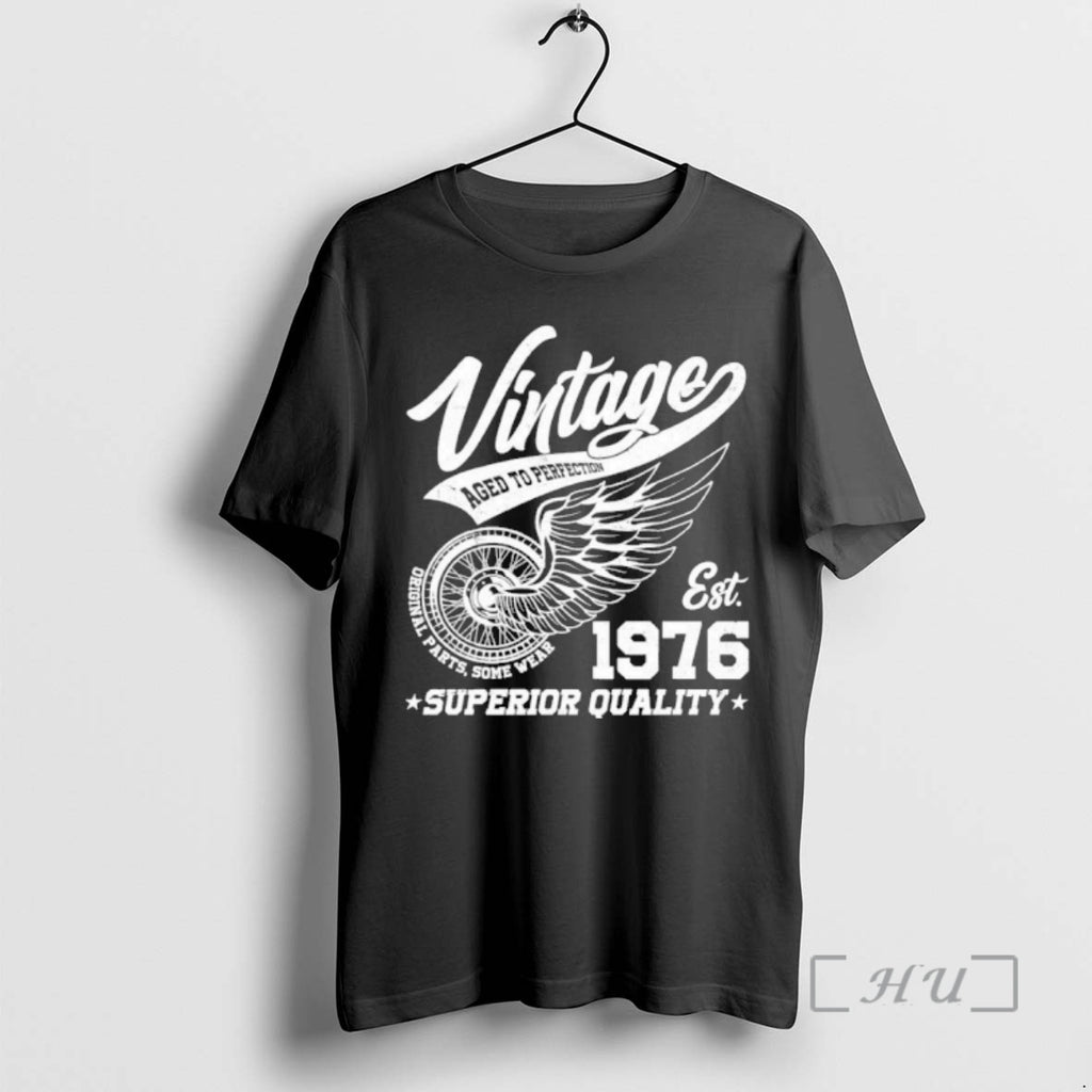 Officials 50th Birthday Vintage Age To Perfection Est 1976 Superior Quality Premium T Shirts Sweater