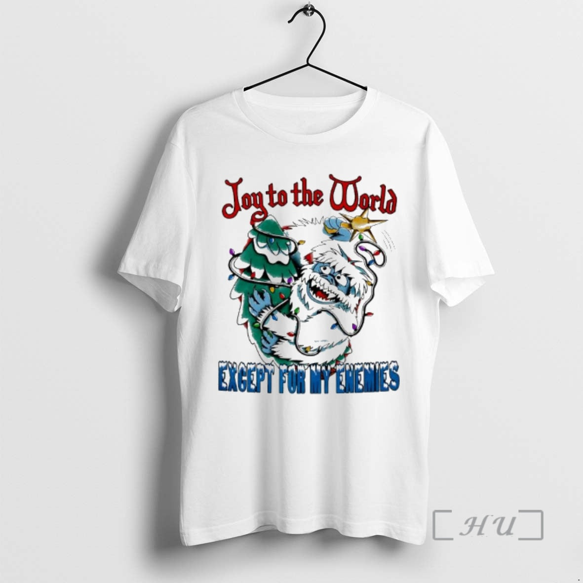 Officials Abominable Snow Monster Joy To The World Except For My Enemies Premium T Shirts