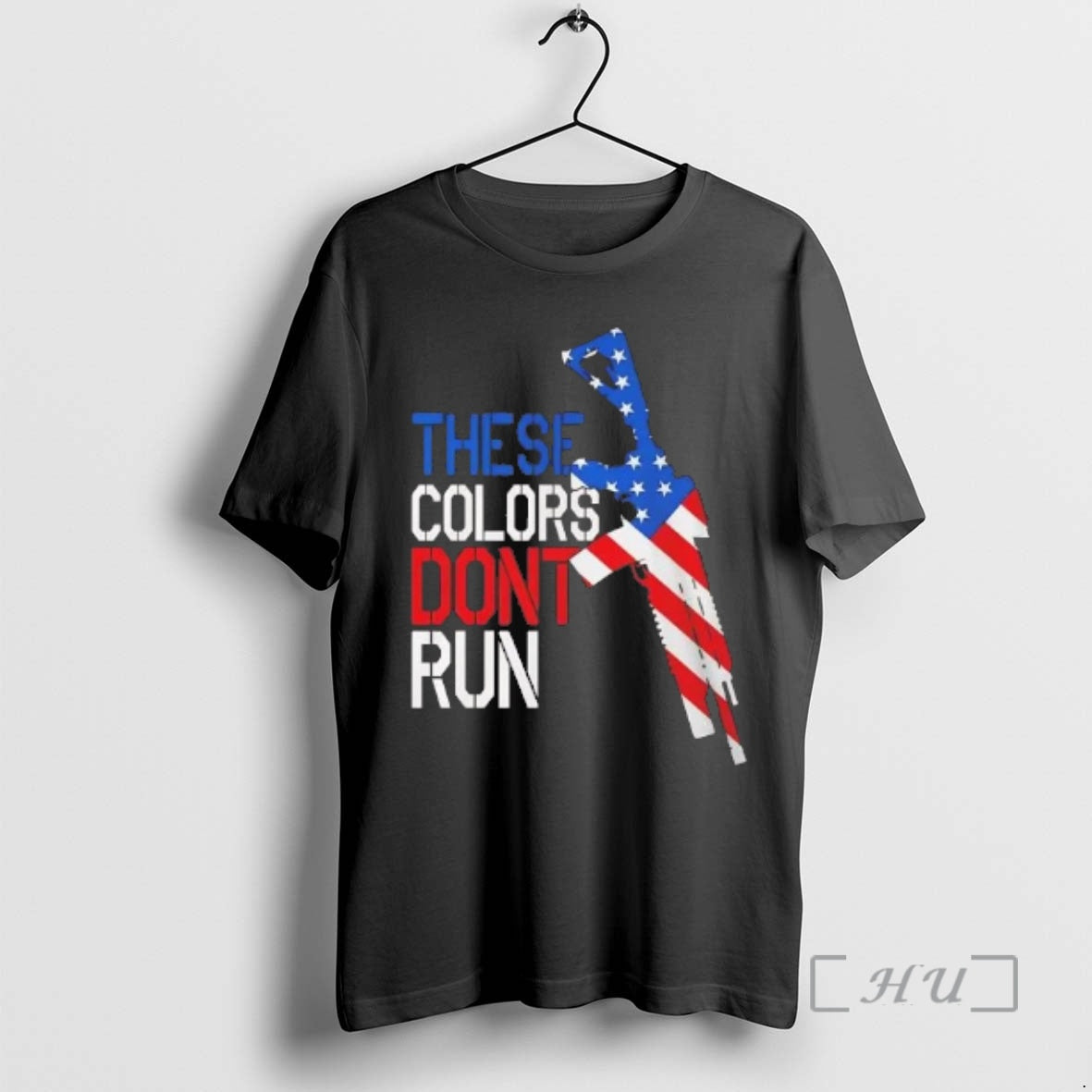 Officials American Flag Rifle These Colors Dont Run