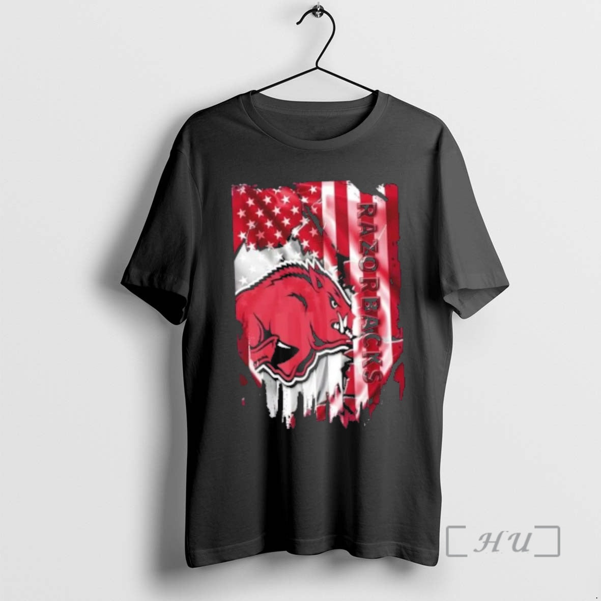 Officials Arkansas Razorback Football X American Flag