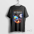 Officials Artemis 2 Journey Around The Moon And Back 2026 Nasa Mission Premium T Shirts