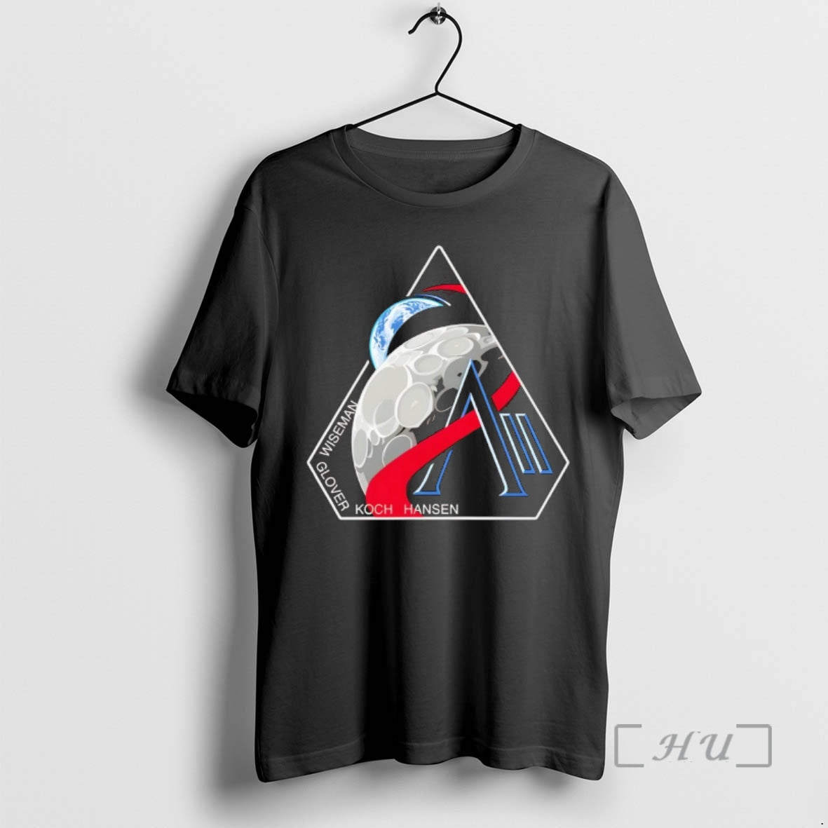 Officials Artemis Ii Mission Nasa Moon Mission Glover Wiseman Koch Hansen Premium T Shirts Sweater