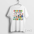 Officials Autism Awareness Everyone Communicates Differently Cartoon