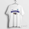 Officials Baltimore Ravens X Monters Inc Funday Football Cartoon Double Sided Graphic Premium T Shirts
