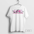 Officials Black Cat Ghost In October We Wear Pink Breast Cancer Awareness T Shirts