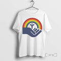 Officials Brennan Huff Step Brothers Wearing United Way Rainbow