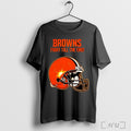 Officials Browns Fight Till The End Football Helmet Dog Graphic T Shirt