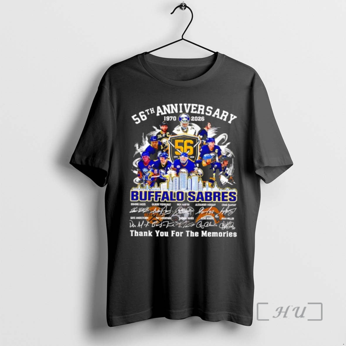 Officials Buffalo Sabres 56th Anniversary Thank You For The Memories Players Graphic Premium T Shirts