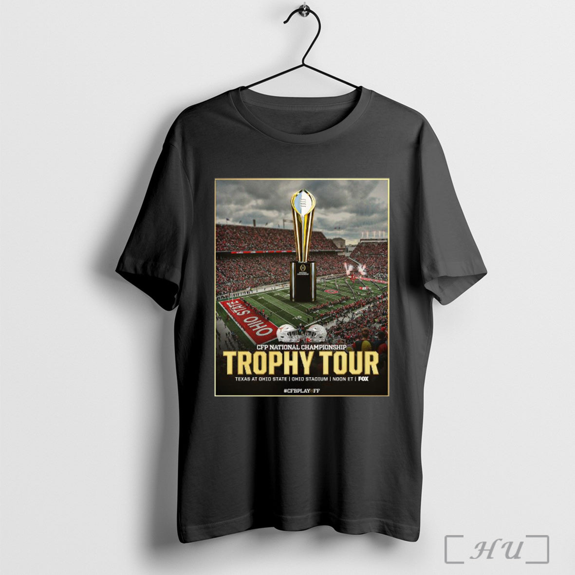 Officials Cfp National Championship Trophy Tour Texas At Ohio State Ohio Stadium 2025