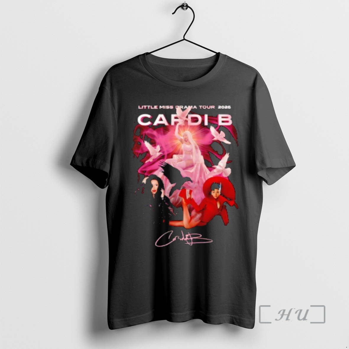 Officials Cardi B With Little Miss Drama Tour 2026 Signature Graphic Premium T Shirts Sweater