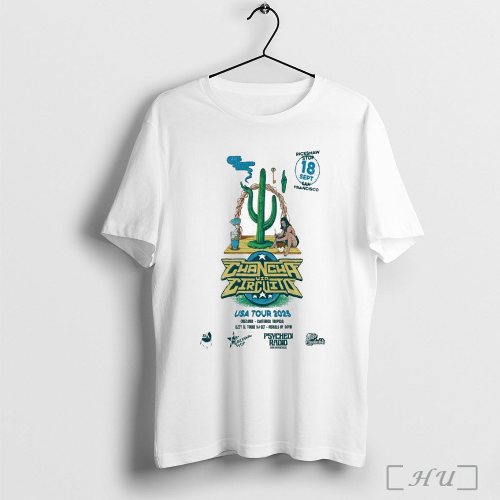 Officials Chancha Via Circuito Usa Tour 2025 Sep 18 San Francisco Ca T Shirt