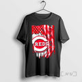 Officials Cincinnati Reds Baseball X American Flag
