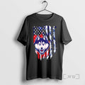 Officials Connecticut Huskies Football X American Flag
