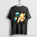 Officials Cookie Monster And Sydney Sweeney Party T Shirt Black T Shirt