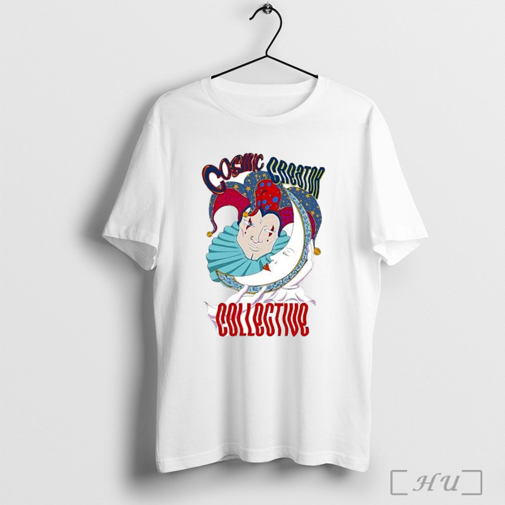Officials Cosmic Creator Collective Jester Holding Crescent Moon T Shirt
