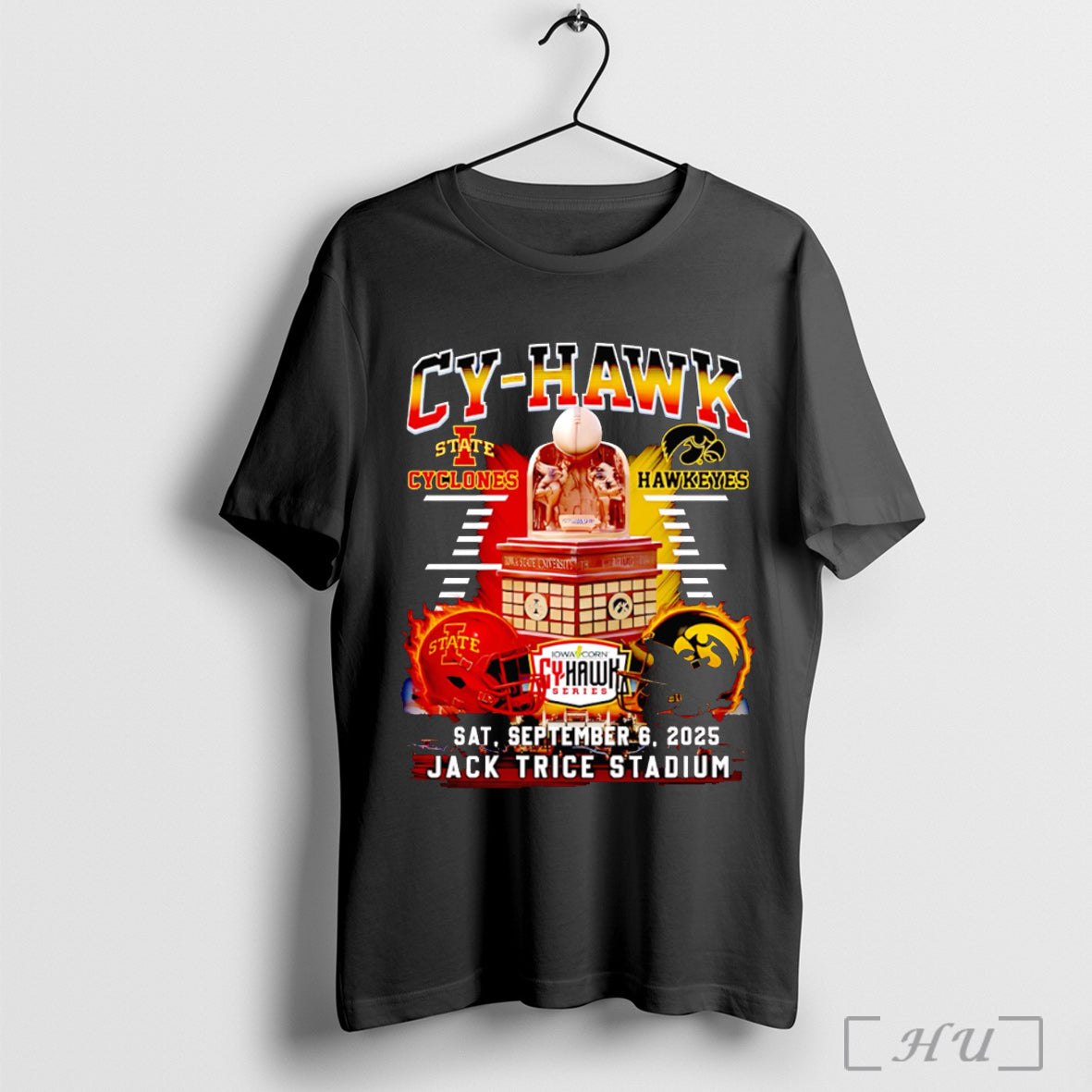 Officials Cy Hawk Iowa State Cyclones Vs Iowa Hawkeyes Helmet T Shirt