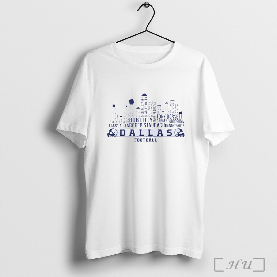 Officials Dallas Cowboys All Time Legends Skyline City Name Players T Shirt