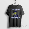Officials Dallas Cowboys Grinch I Just Want To Watch The Game Christmas Premium T Shirts