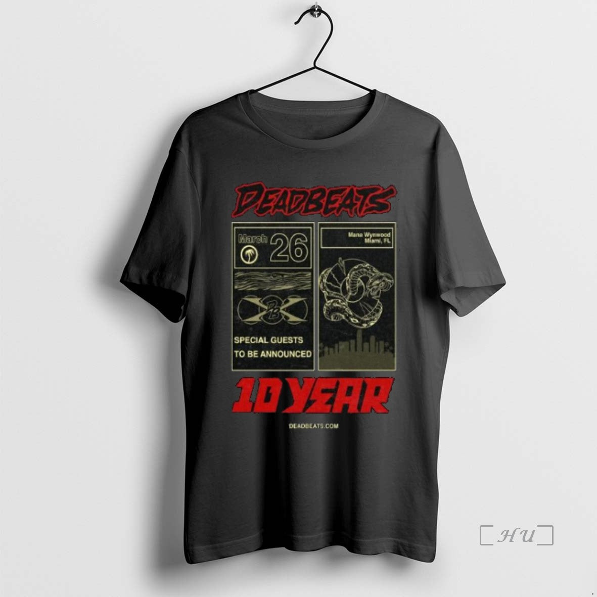 Officials Deadbeats Mana Wynwood Miami Fl March 26 2026 Concert Long Sleve Premium T Shirts