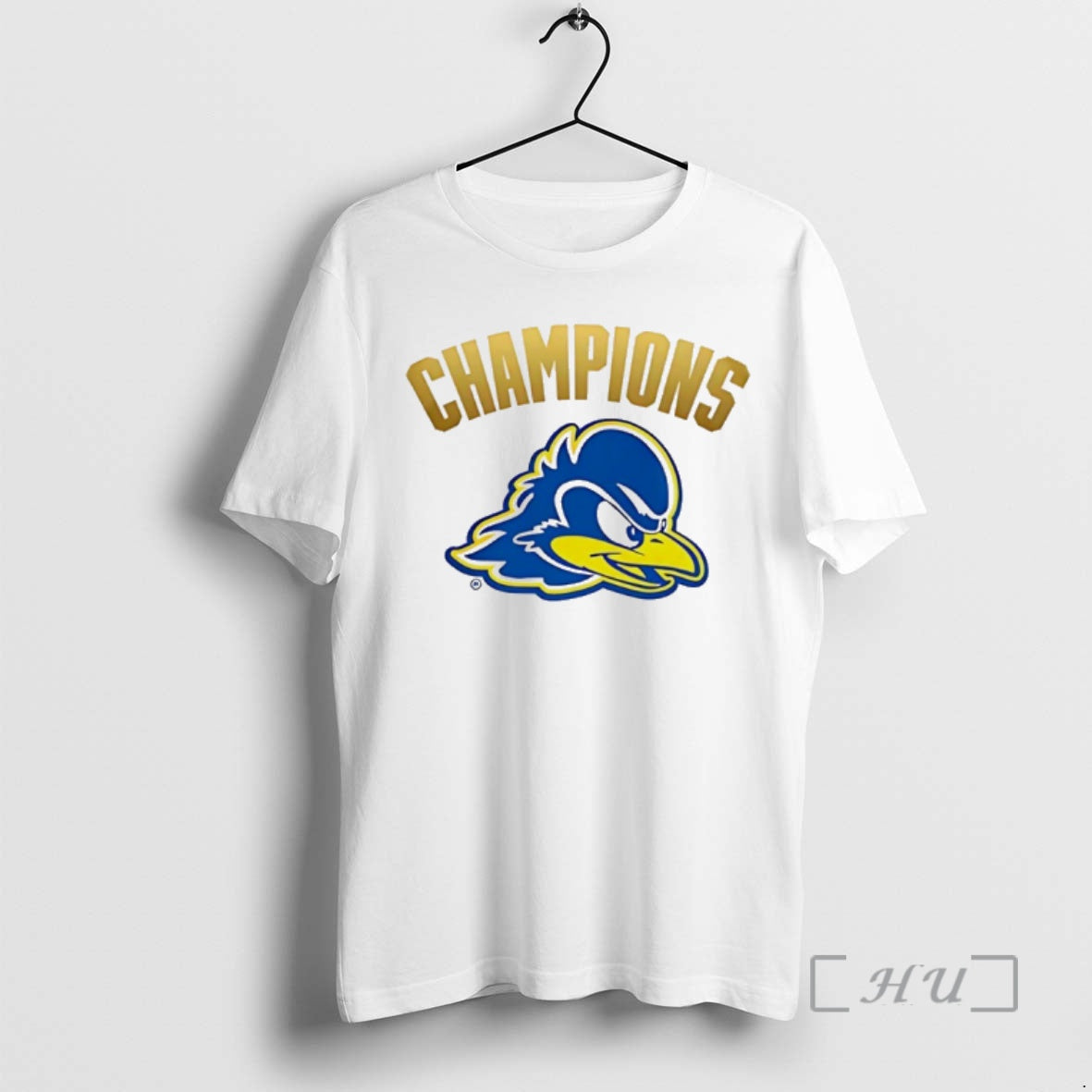 Officials Delaware Fightin Blue Hens Football 68 Ventures Bowl Champions 2025 Logo Premium T Shirts